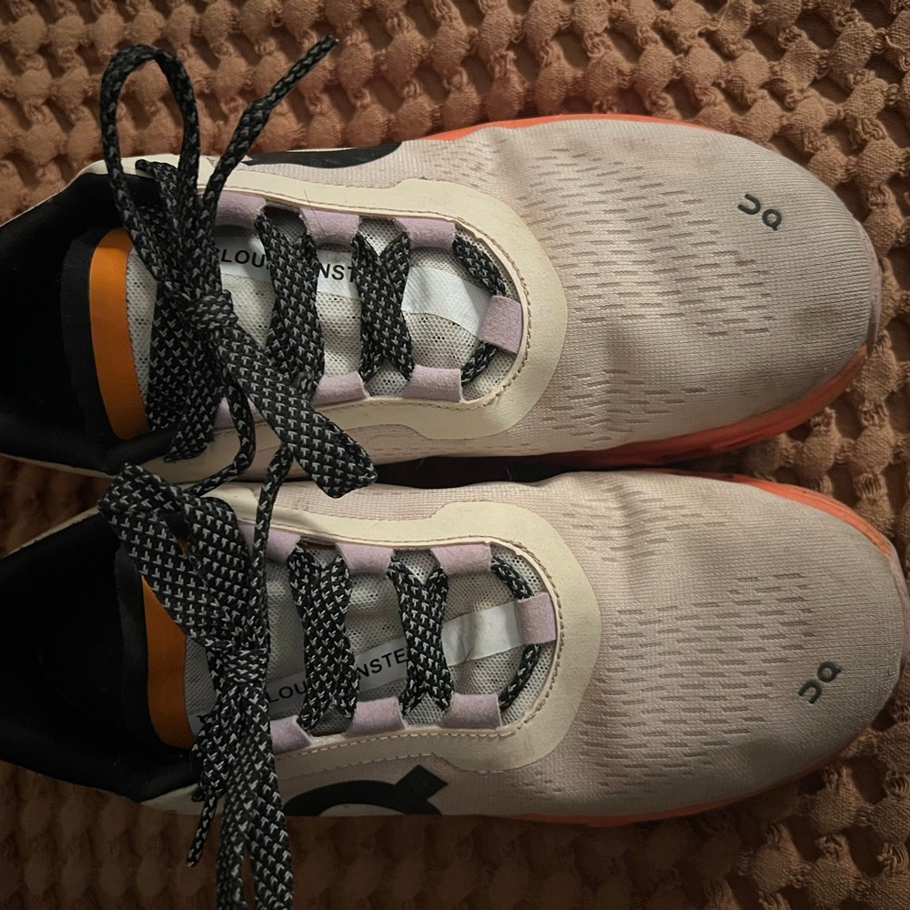 On Running Black and White Sneakers